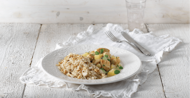 BASMATI ΜΕ ΓΑΛΟΠΟΥΛΑ ΣΕ ΛΕΜΟΝΑΤΗ ΣΑΛΤΣΑ ΚΑΡΥ