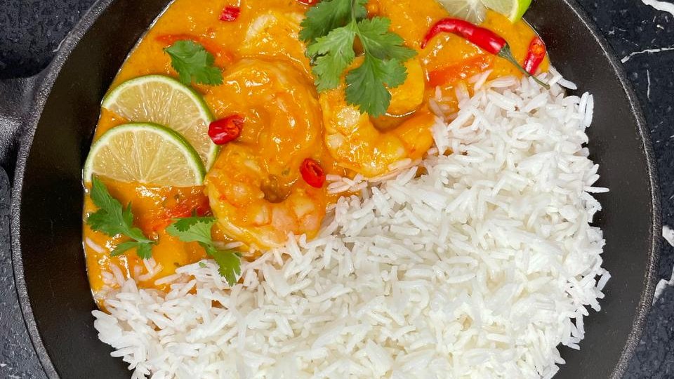 ΓΑΡΙΔΕΣ ΚΑΡΥ ΜΕ BASMATI