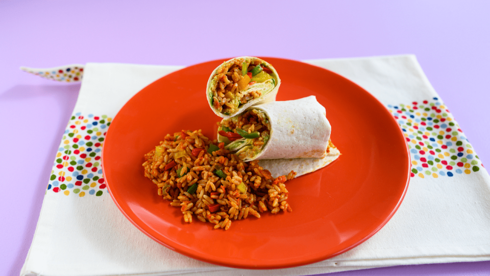 TORTILLA WITH MEXICAN RICE